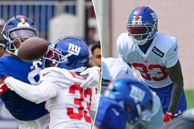 Undrafted Dee Williams impressing in turnaround opportunity with Giants